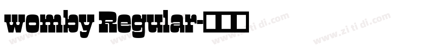 womby Regular字体转换